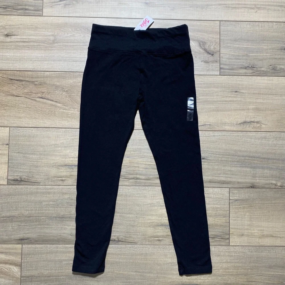 Justice Girls Leggings Full Length‎ Elastic Waistband Size 10 Black